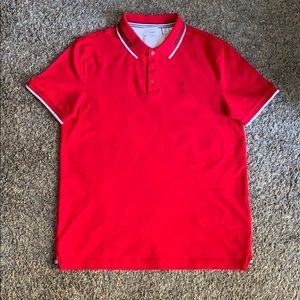Calvin Klein Men’s Red Stretch Polo M